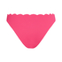 Braguita de Bikini de Corte Alto Scallop, Rosa