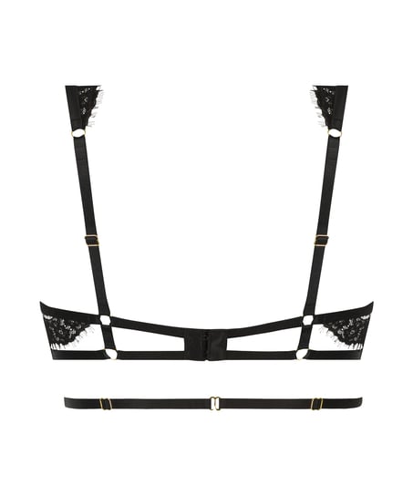 Sujetador longline de aros no preformado Seraphina, Negro