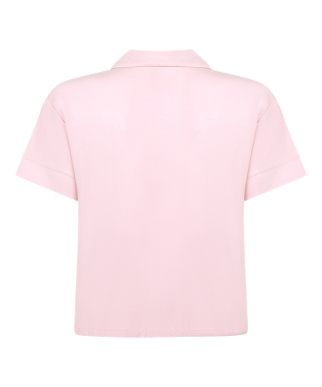 Chaqueta de manga corta de jersey Essential, Rosa