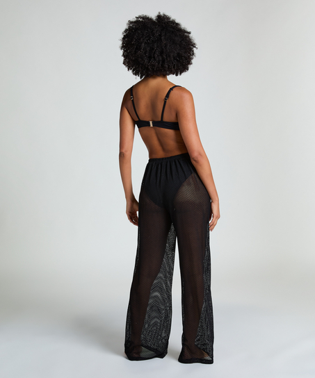 Pantalón de punto playero, Negro