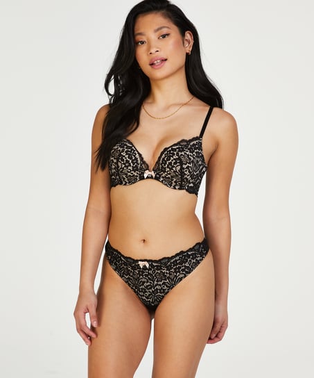 Sujetador maximizador de aros preformado Rose, Negro