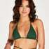 Top de bikini triangular Digura, Verde