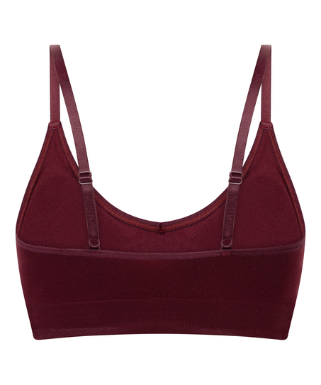 Bralette triangular Dide, Rojo