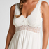 Vestido lencero Nora Lace, Blanco