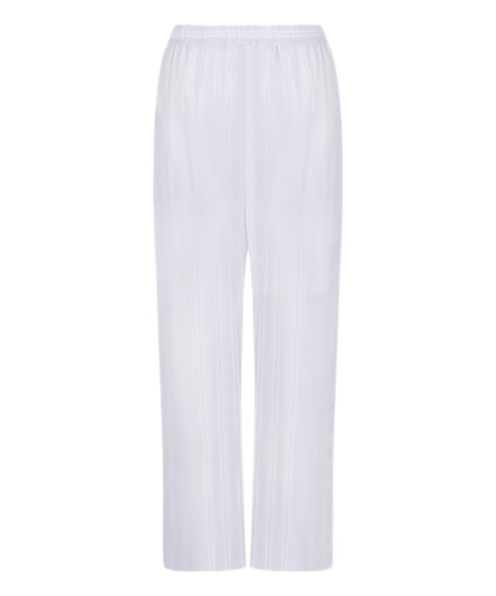 Pantal&oacute;n de pijama de algod&oacute;n tejido a rayas, Morado