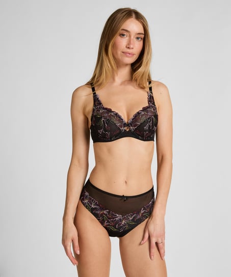 Sujetador de aros no preformado Lily, Negro