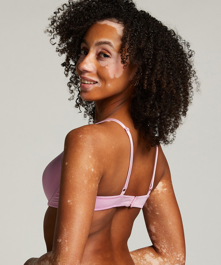 Sujetador con aros preformado Plunge, Rosa