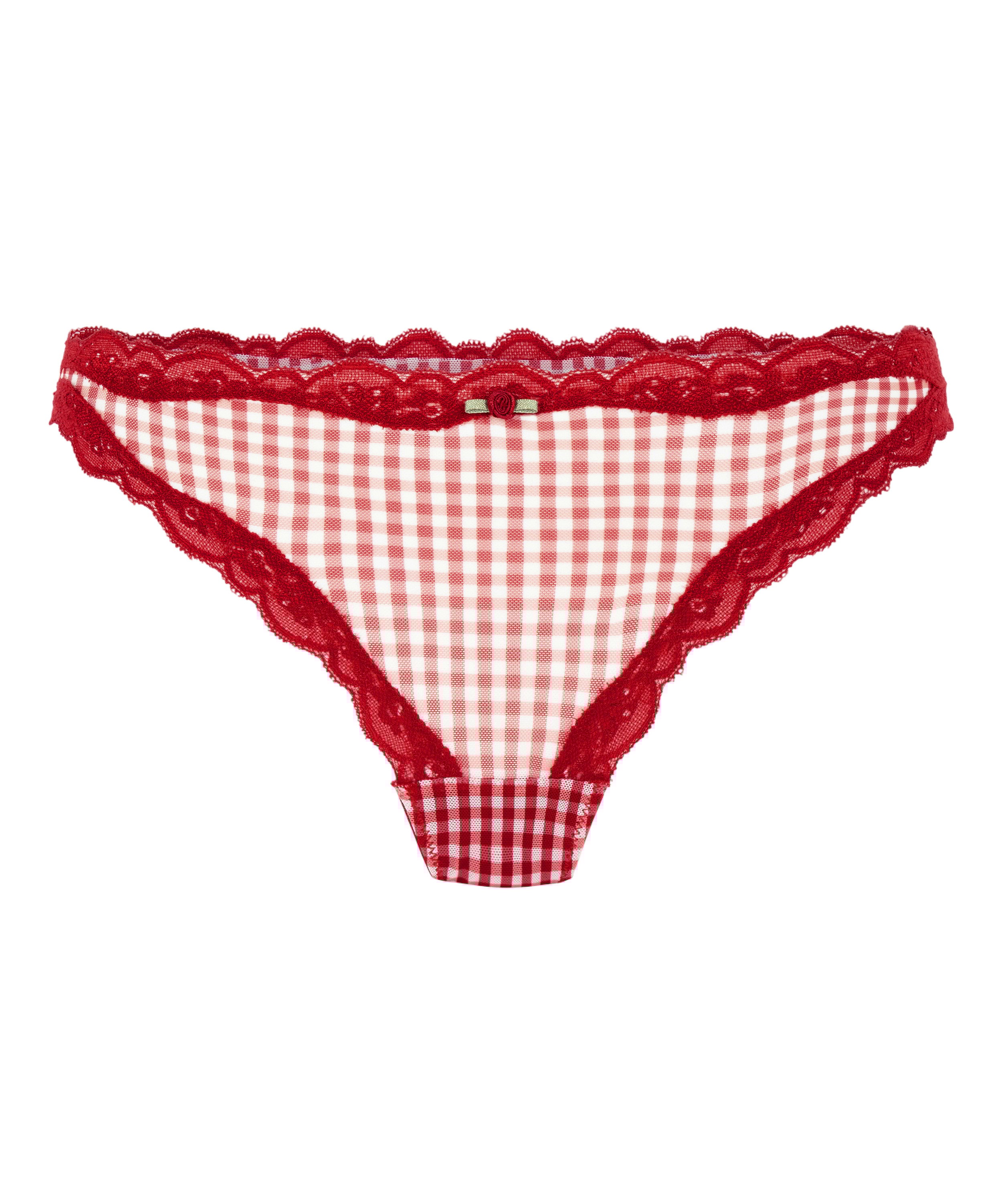 Tanga de tiro alto Liz, Rojo, main