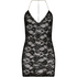 Vestido lencero Mireia, Negro
