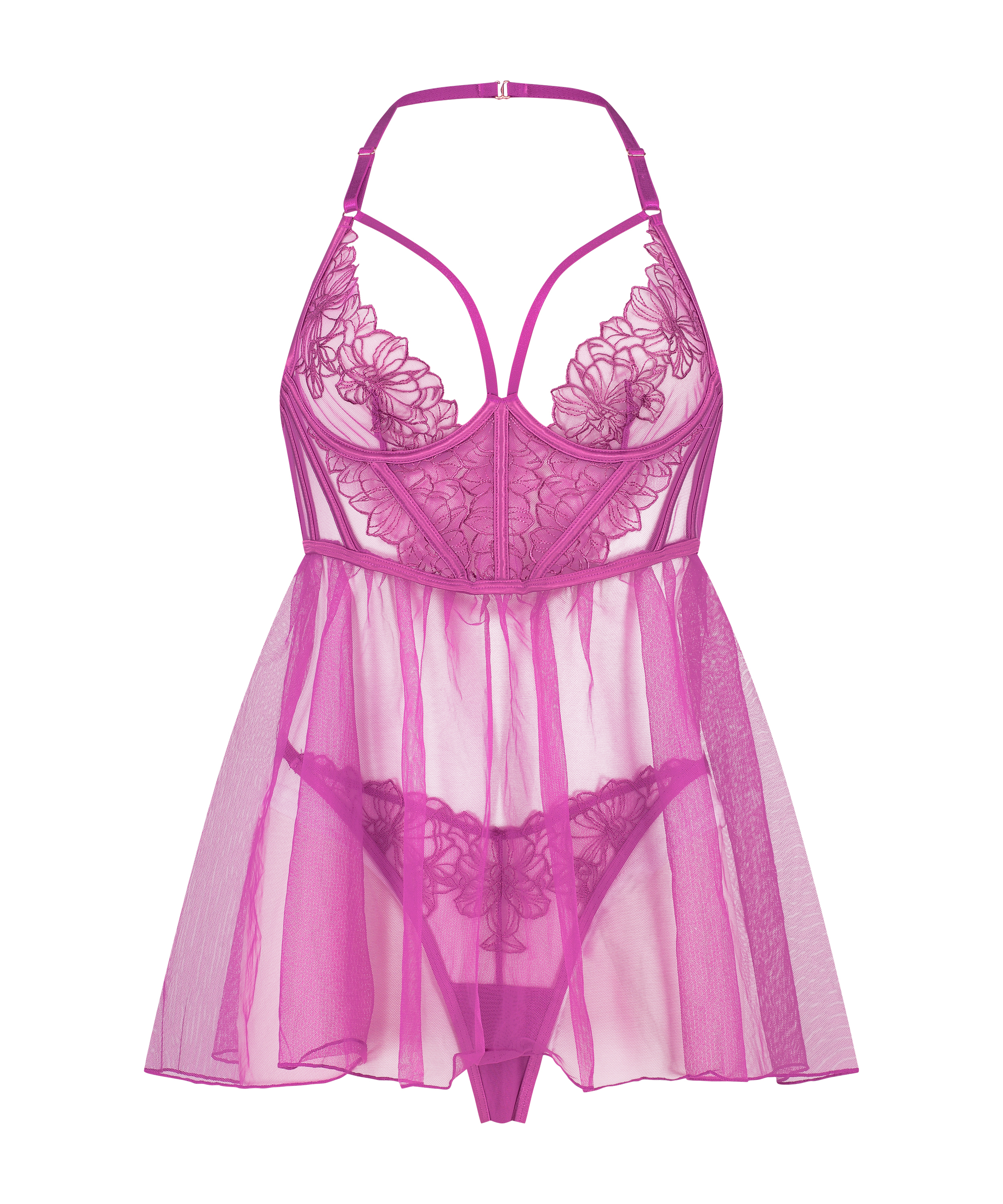 Babydoll Constance, Morado, main