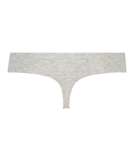 Tanga de algodón Invisible, Gris