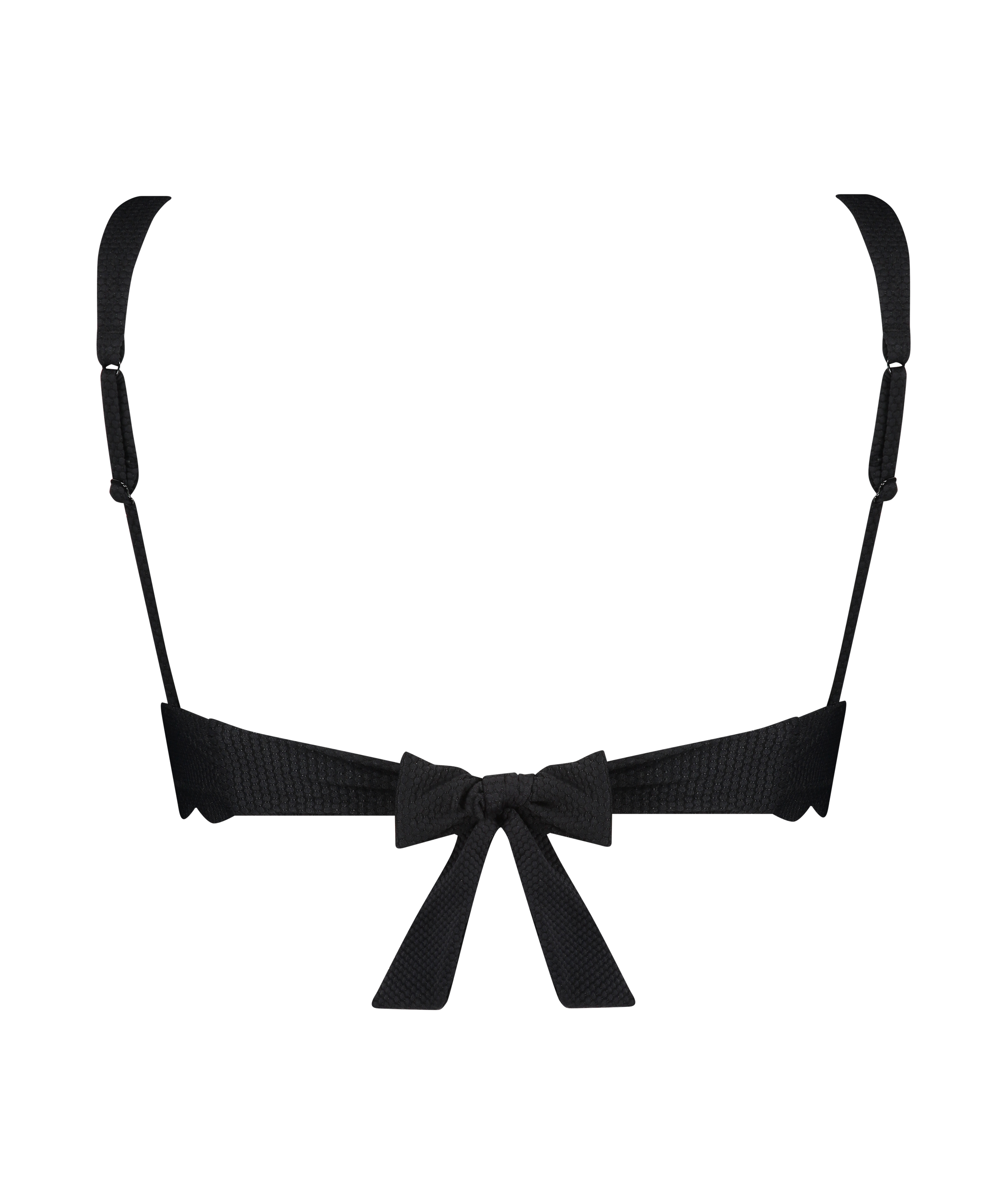 Top de bikini triangular Scallop, Negro, main