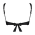 Top de bikini triangular Scallop, Negro