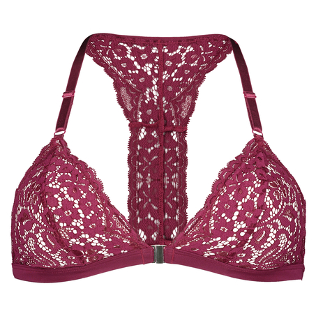 Bralette triangular preformado Rose, Morado