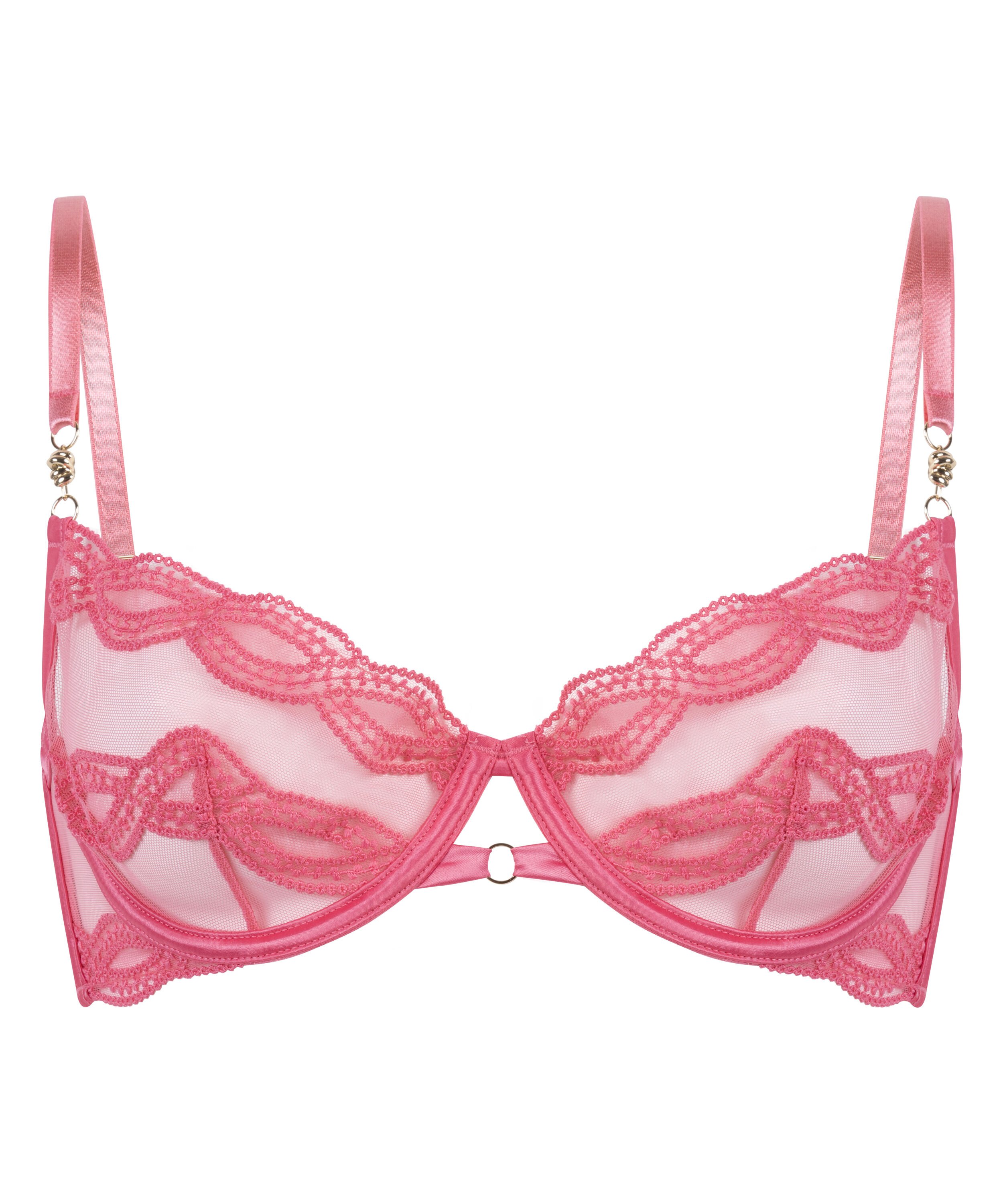 Sujetador con aros y sin relleno Shae, Rosa