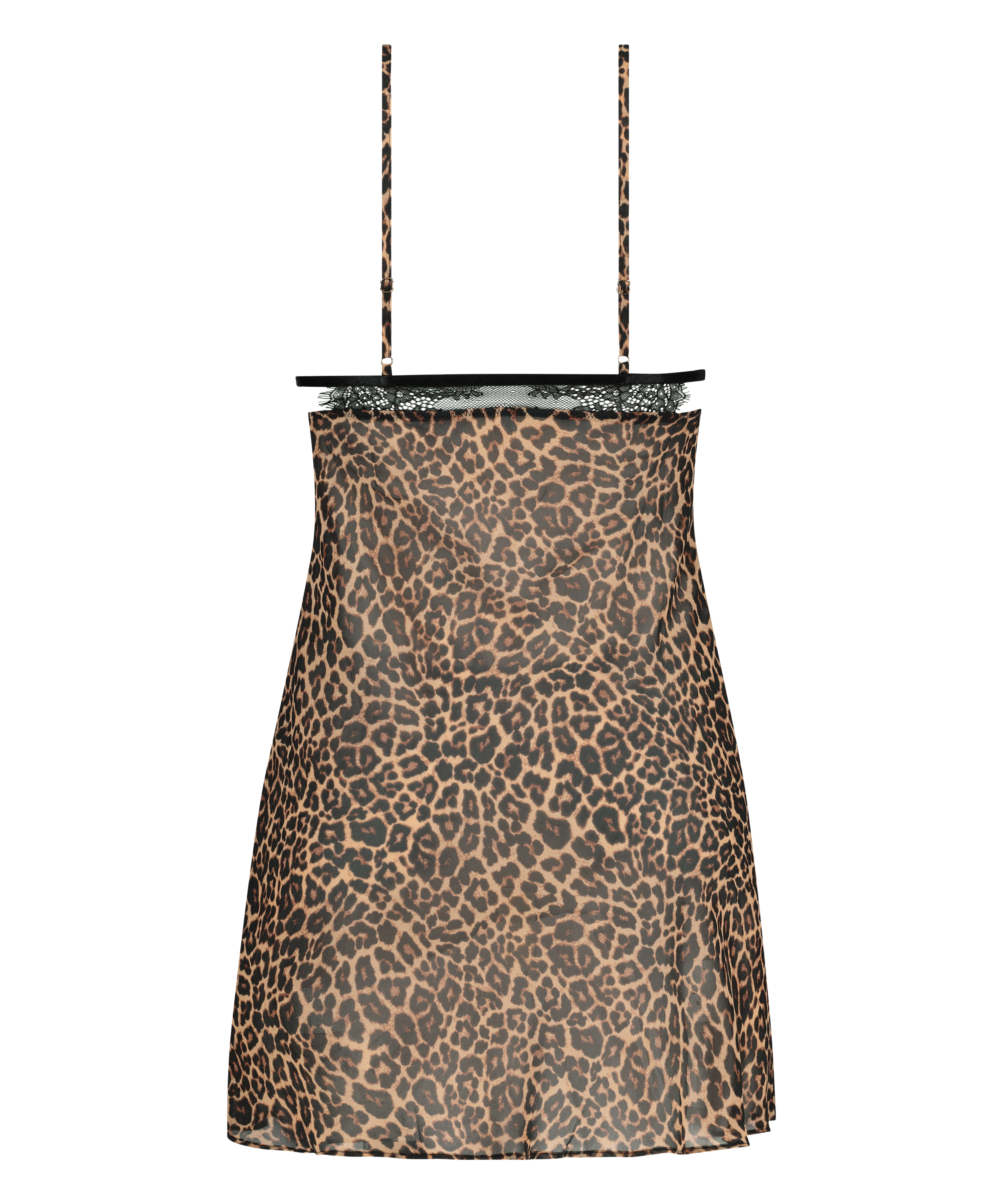 Vestido combinación Chiffon Holly, Negro, main