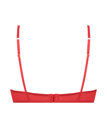 Sujetador longline con aros preformado de media copa Iggy, Rojo
