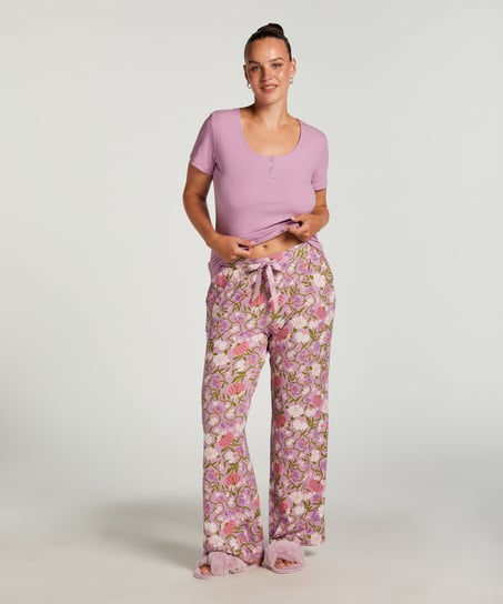 Pantal&oacute;n de pijama Jersey, Morado