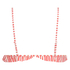 Top de bikini triangular Julia, Rojo