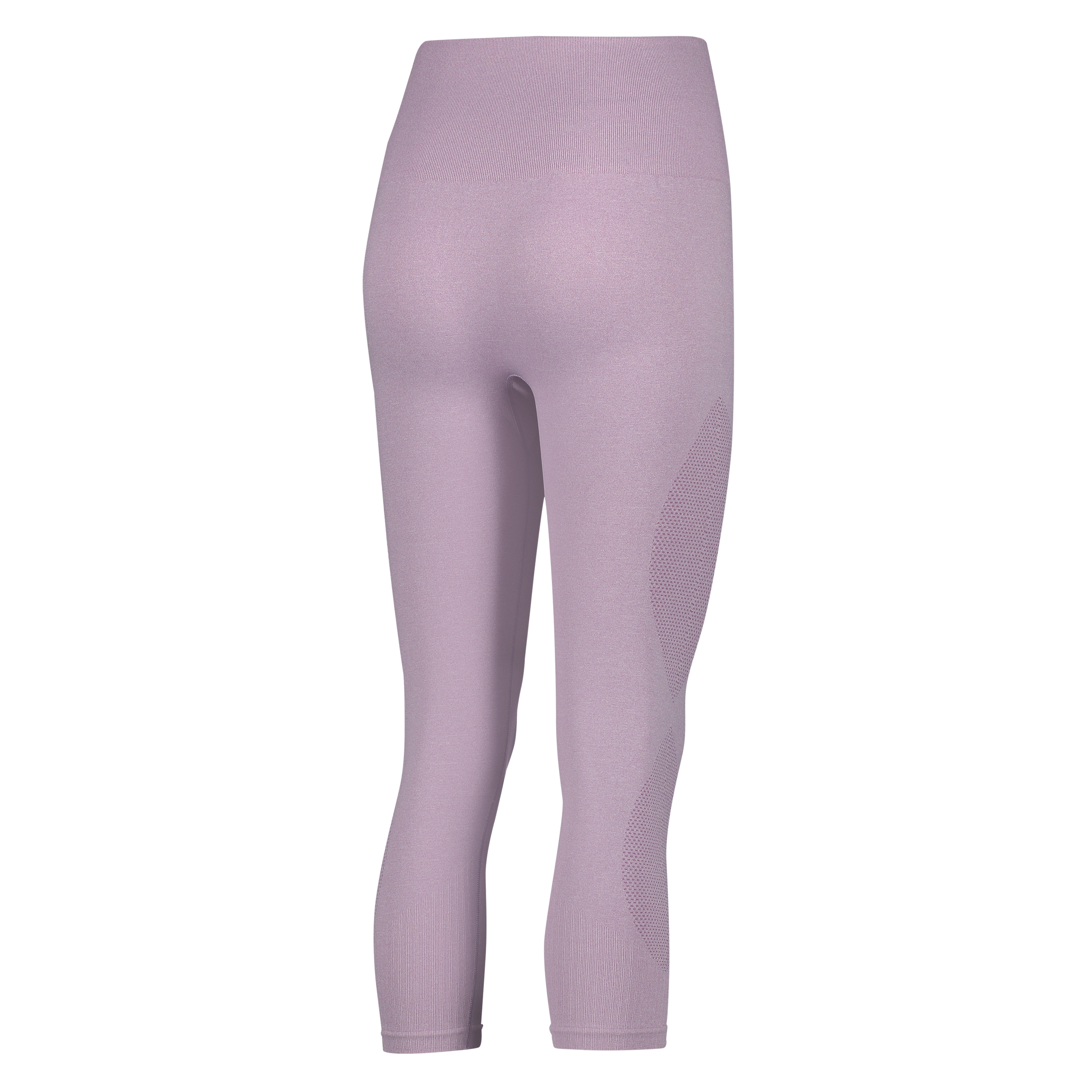 Pantalón capri de  cintura alta y punto circular de HKMX, Morado, main