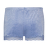Pantalón corto de terciopelo y encaje, Azul