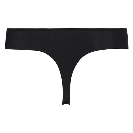 Tanga invisible Stripe mesh, Negro