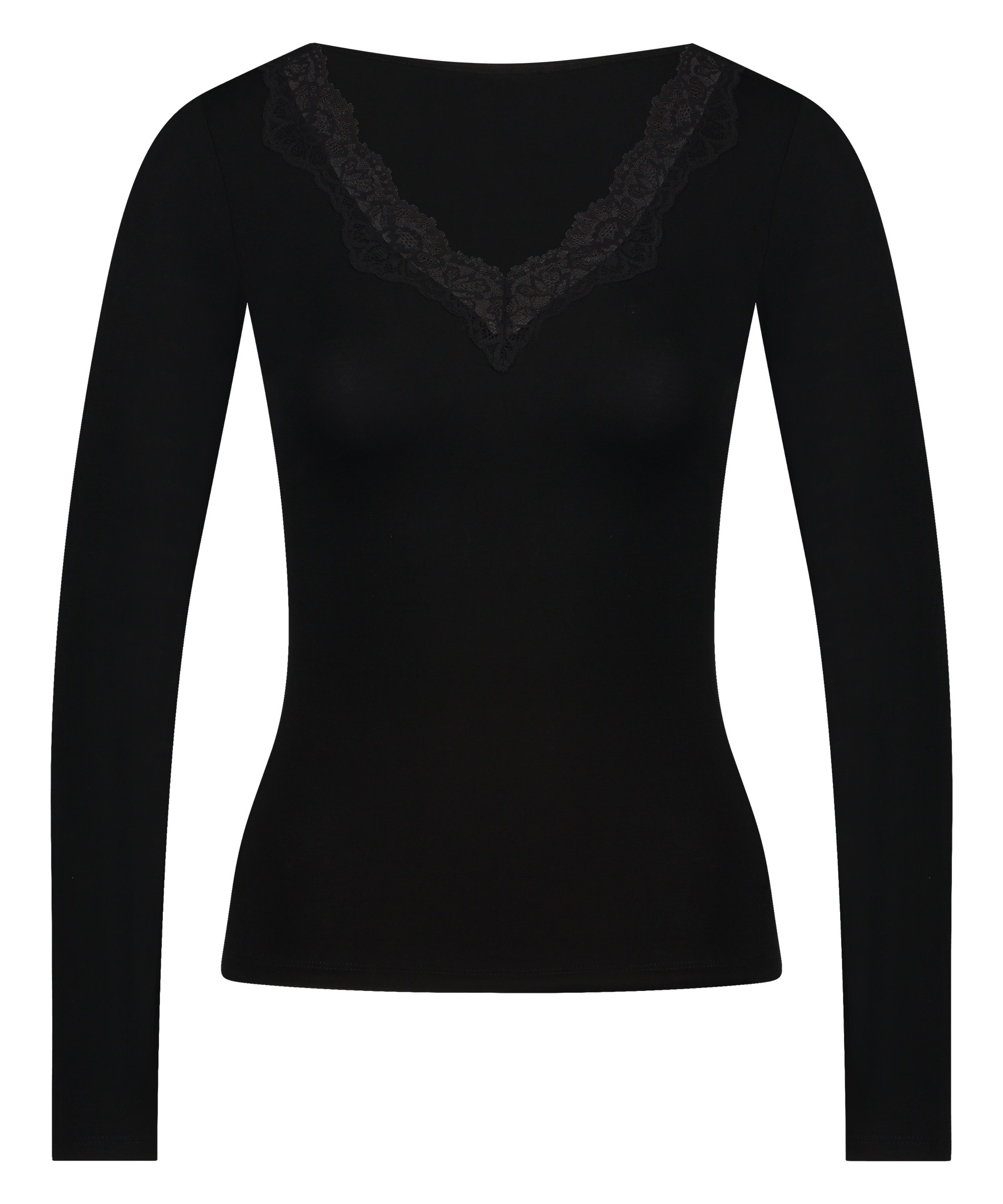 Top de pijama Jersey, Negro, main