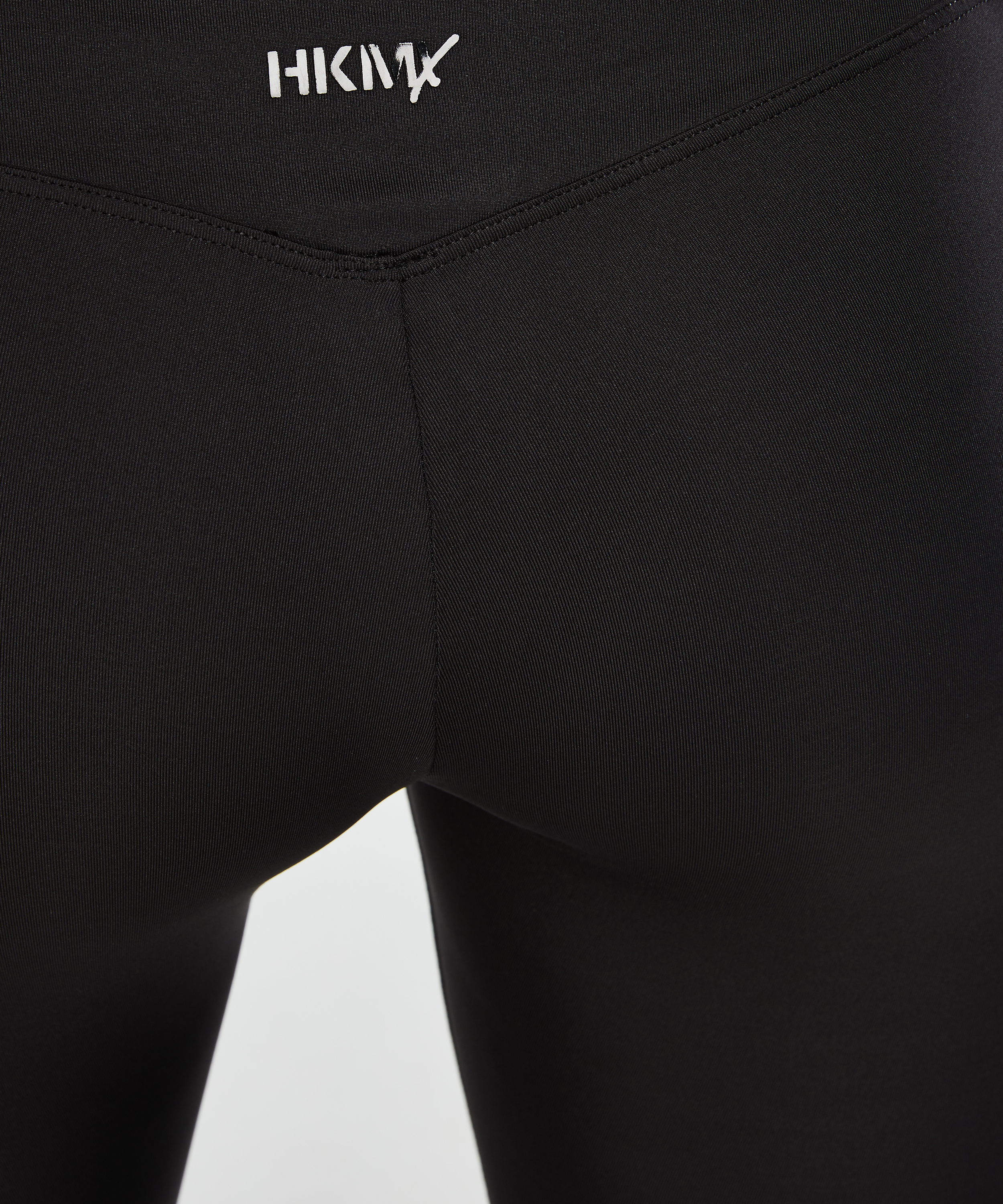 Mallas deportivas de rejilla con cintura de HKMX, Negro, main