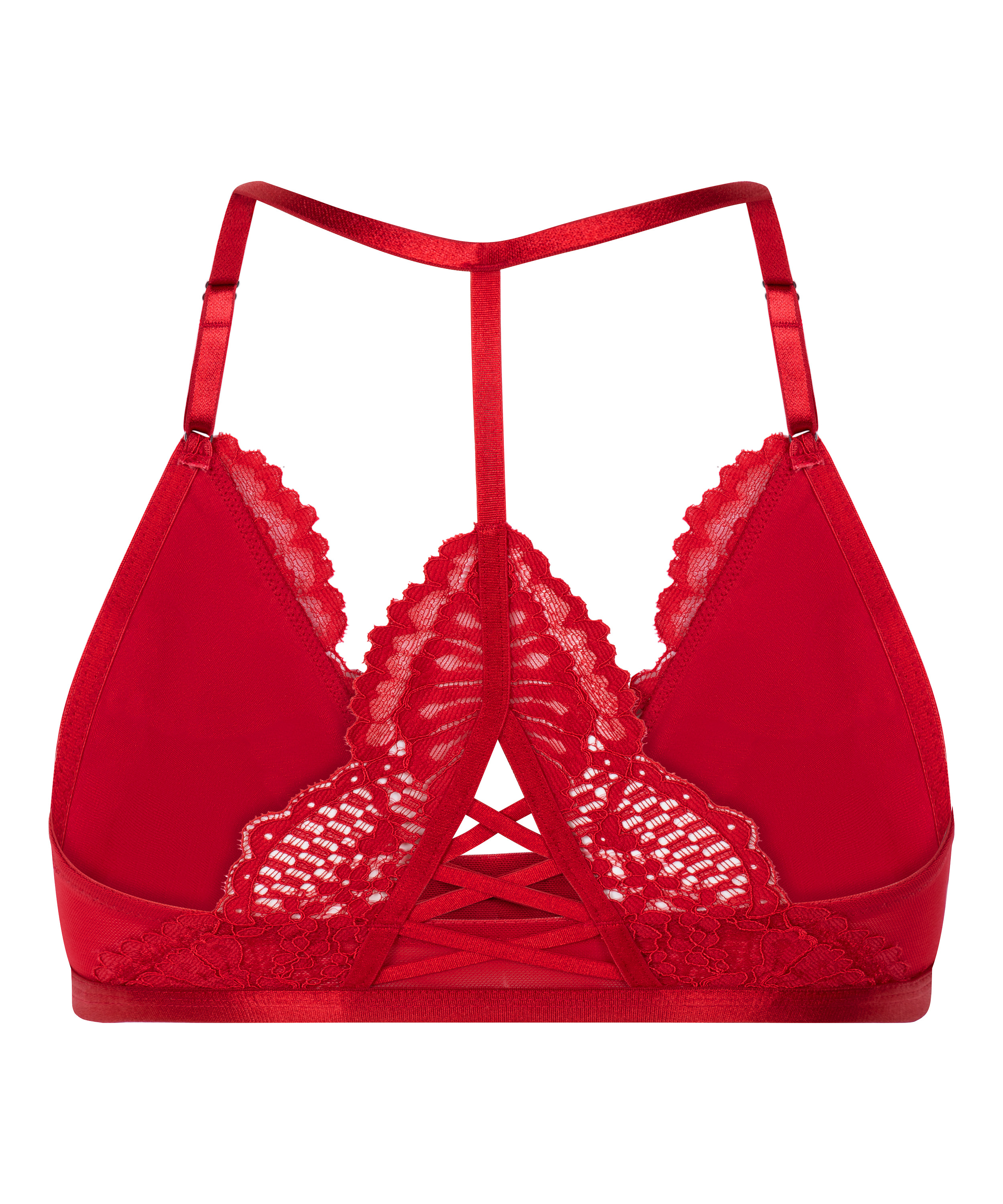 Bralette triangular Whitney, Rojo, main
