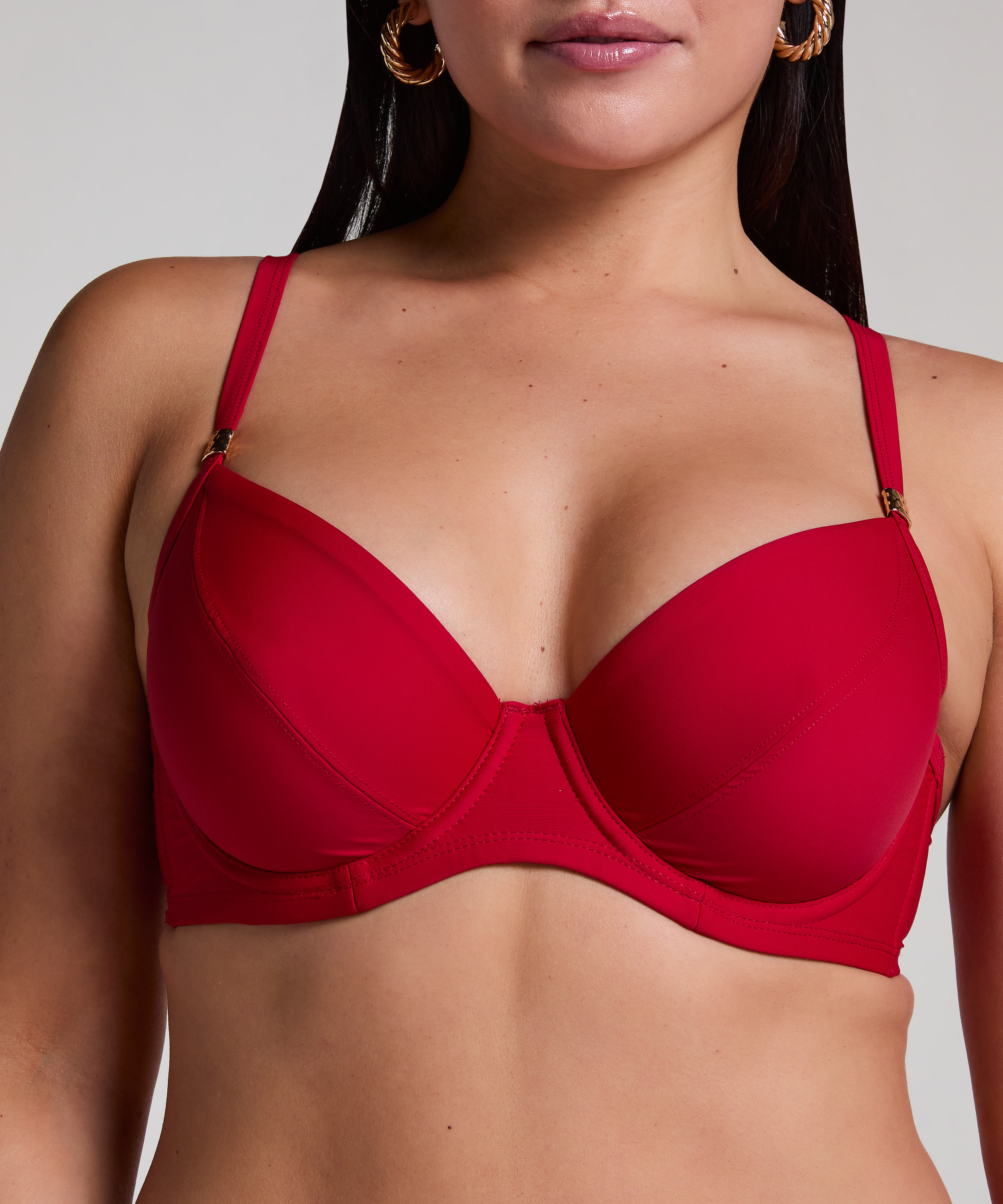 Top de bikini Luna, Rojo, main