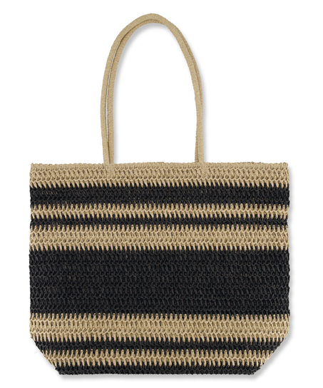 Bolsa de playa a rayas, Negro