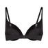 Sujetador push-up de aros preformado Smooth, Negro
