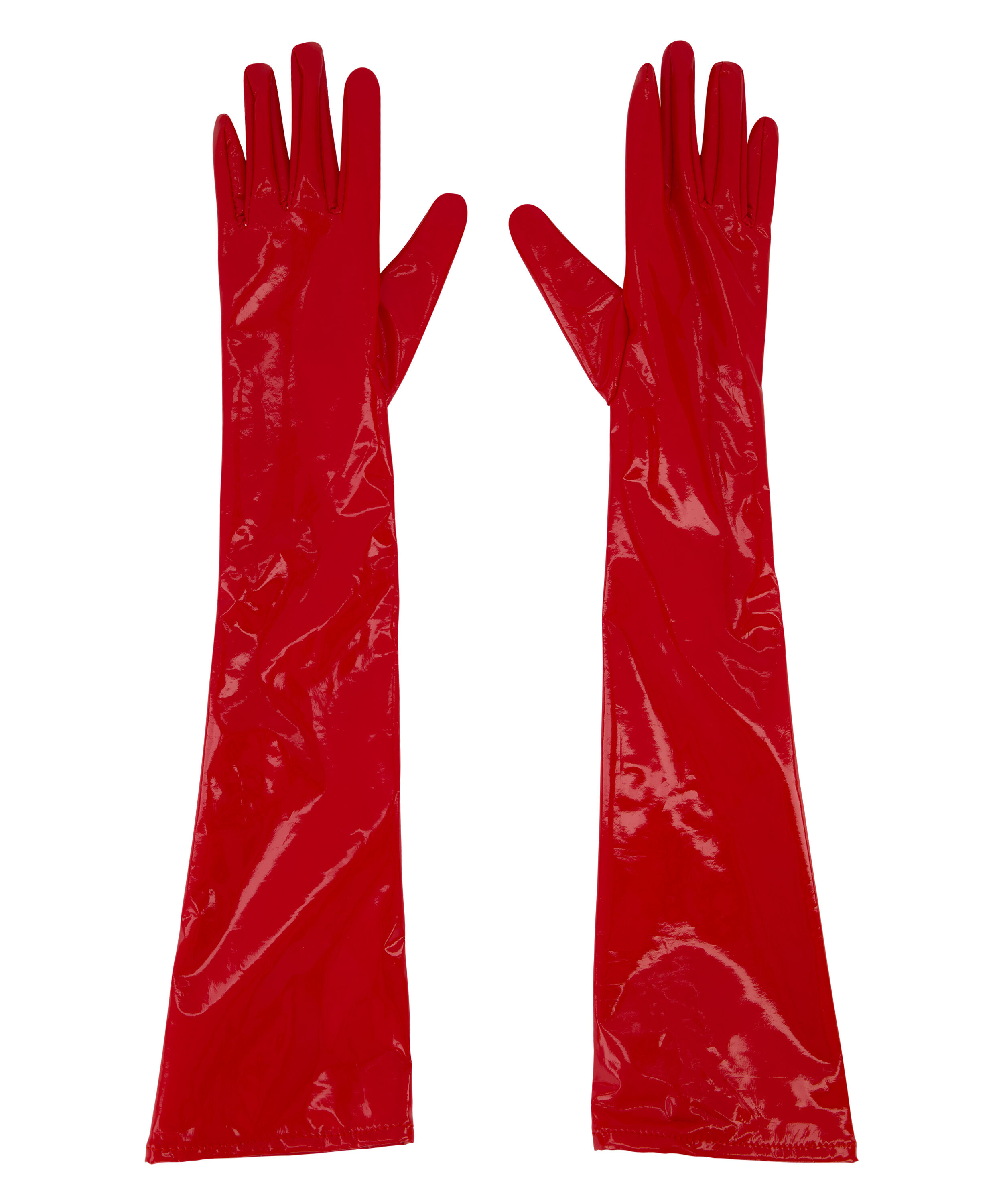 Guantes Piel sint&eacute;tica, Rojo