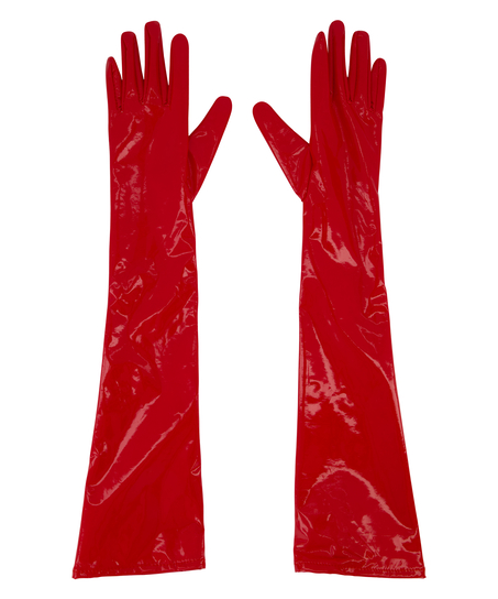 Guantes Piel sintética, Rojo