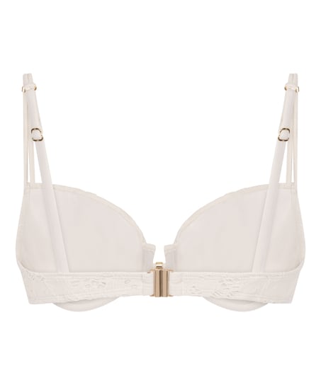 Crochet Bikini Top, Blanco