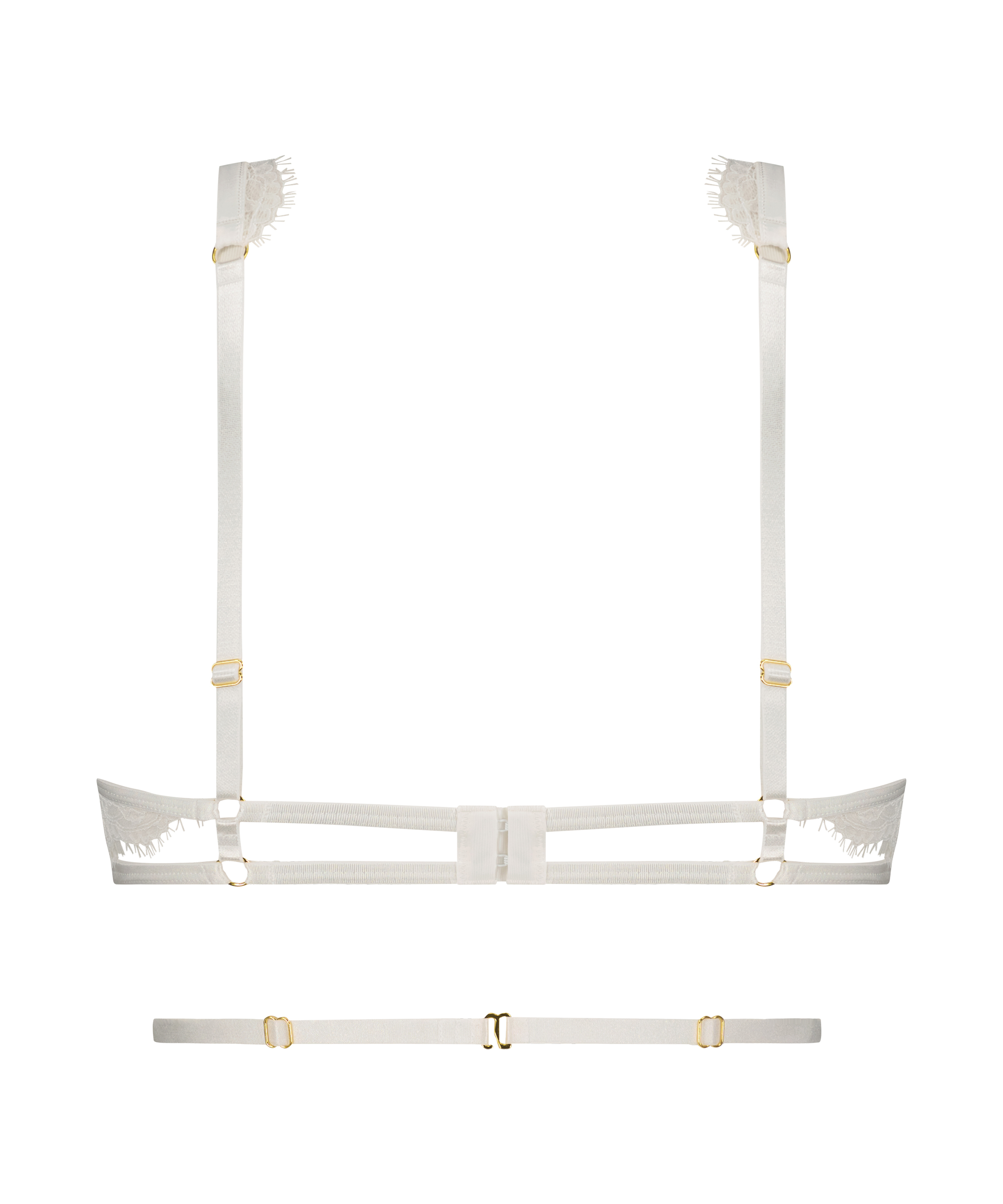 Sujetador longline de aros no preformado Seraphina, Blanco, main