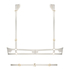 Sujetador longline de aros no preformado Seraphina, Blanco