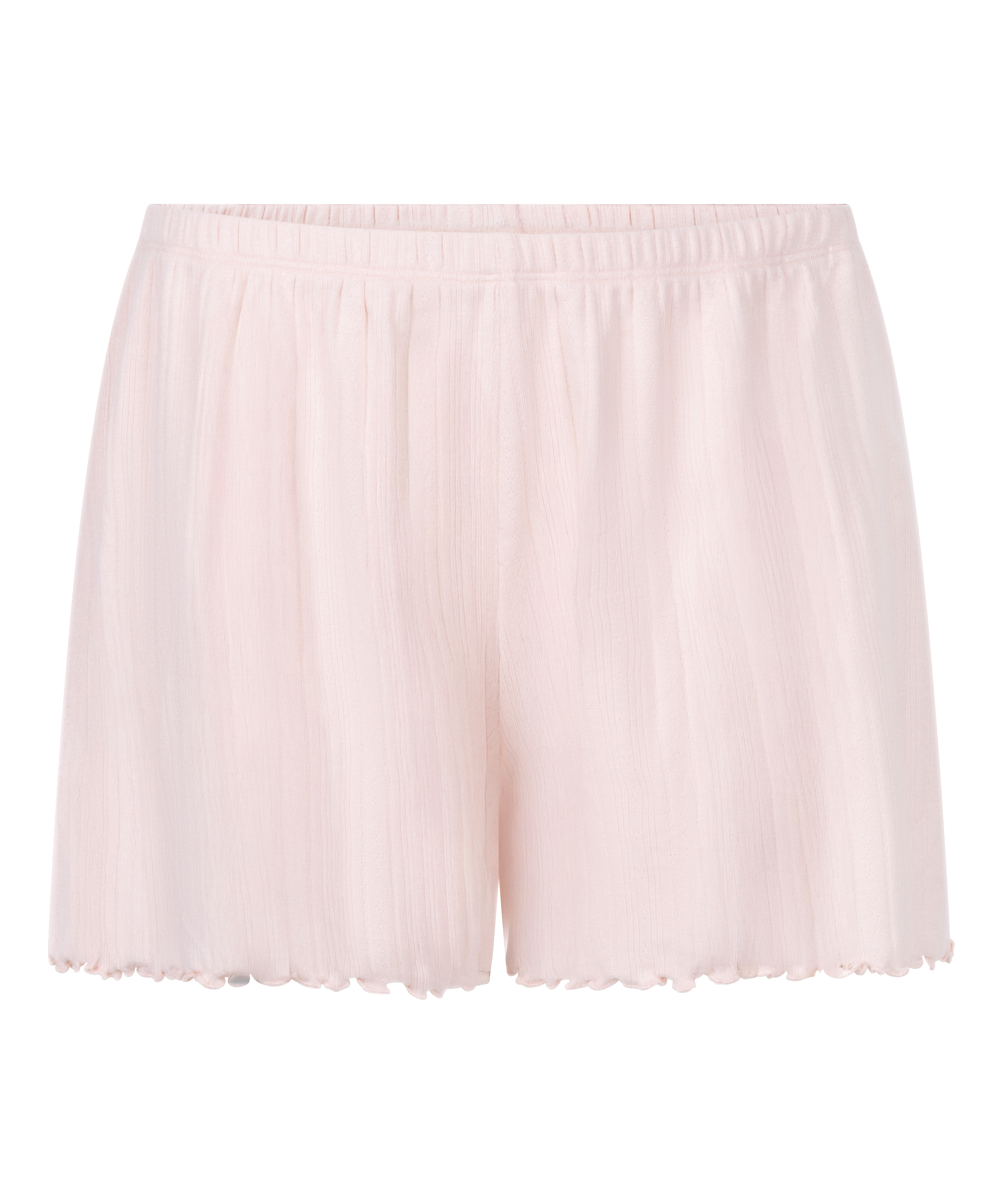 Pantalón corto en pointelle, Rosa, main