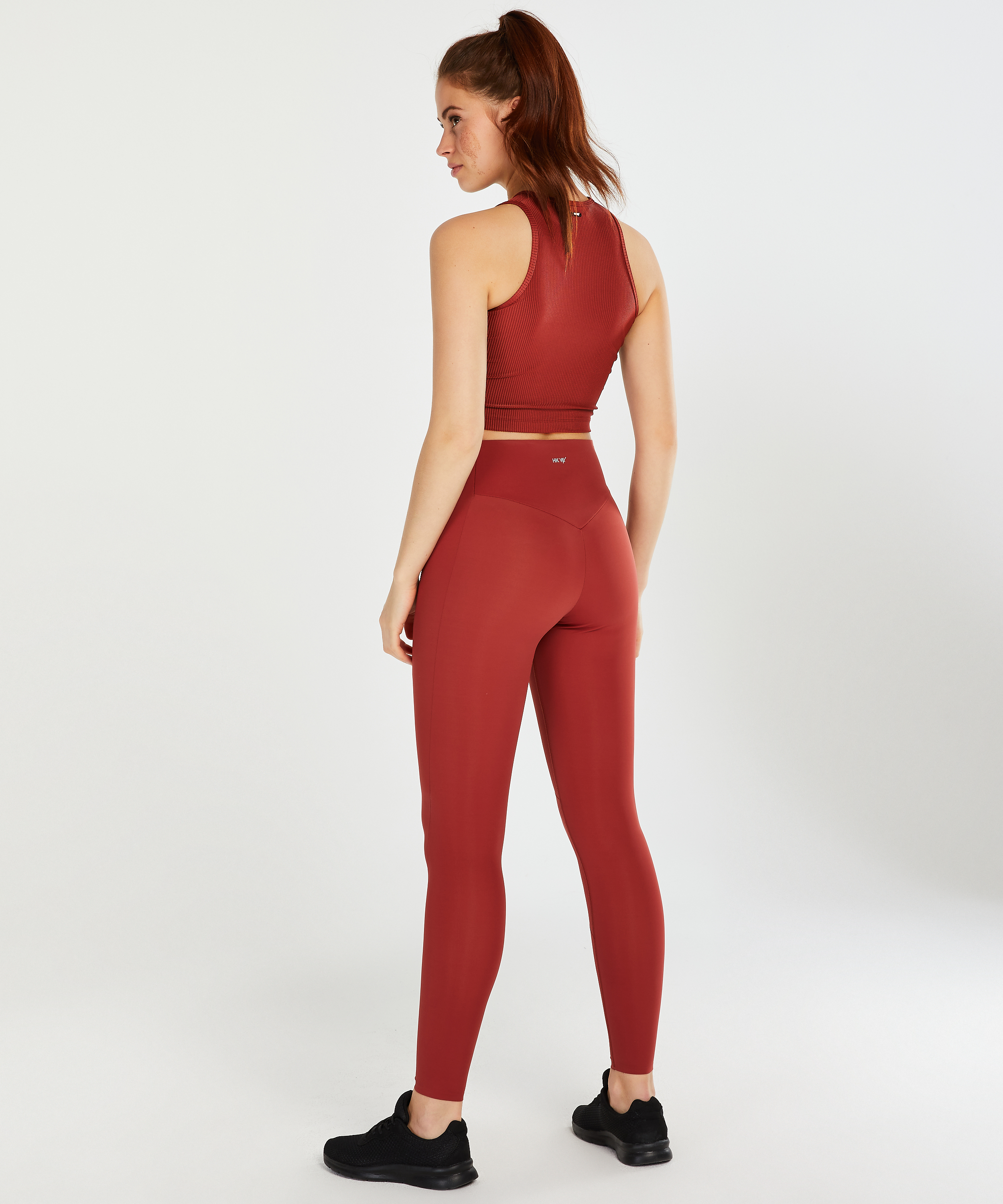 Top corto deportivo HKMX Twisted Rib, Rojo, main