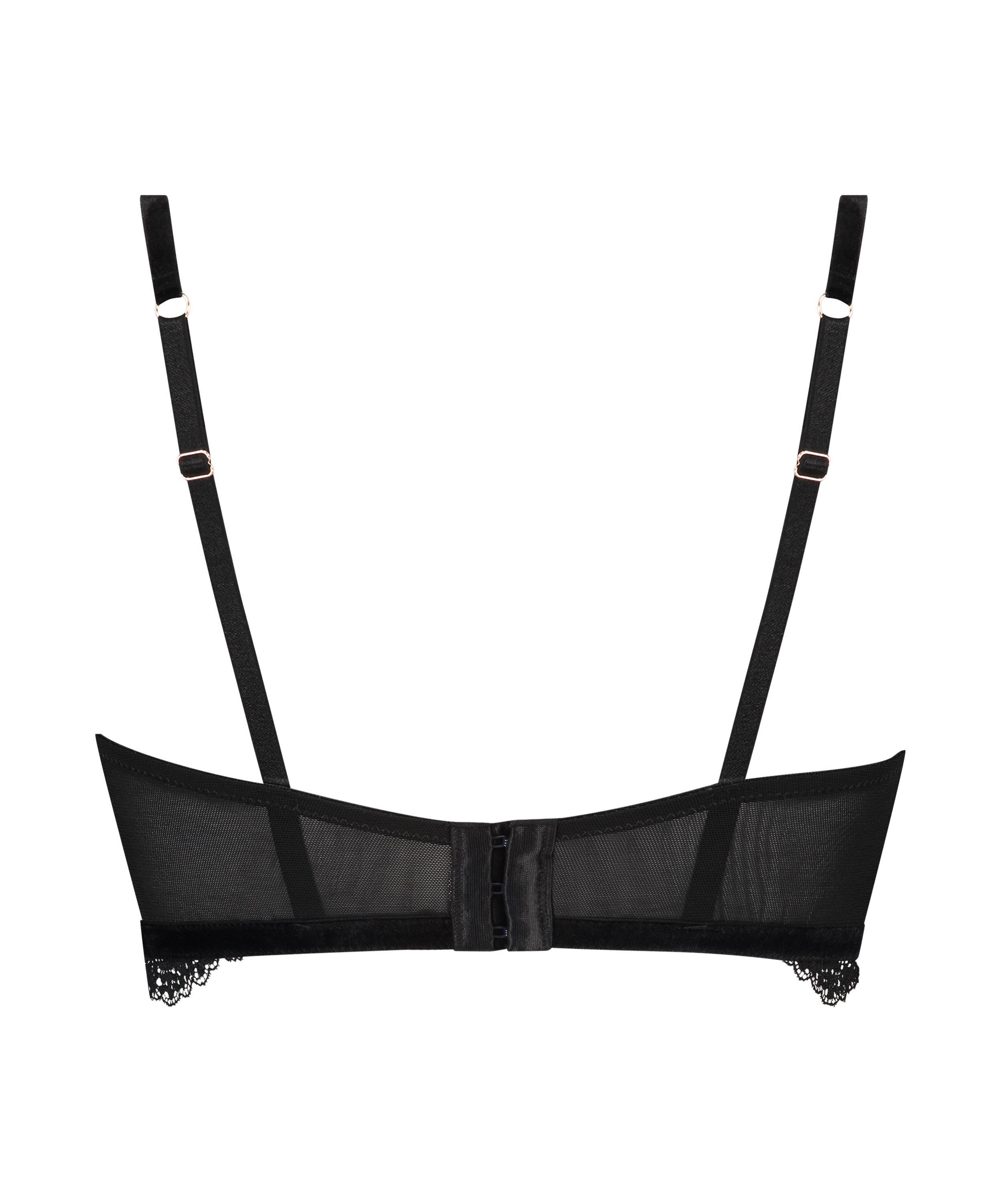 Sujetador longline de aros preformado Raine, Negro, main