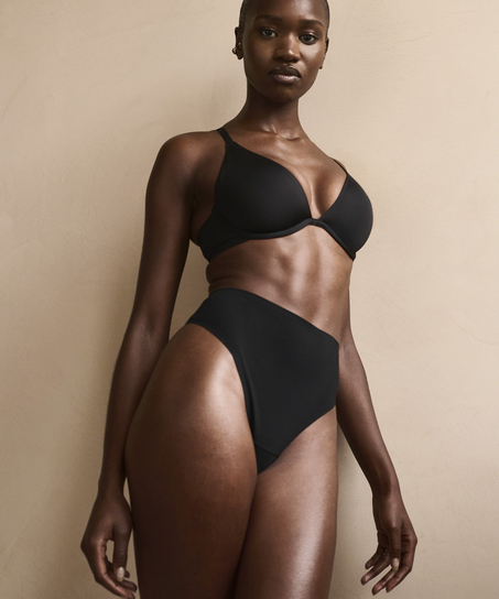 Sujetador de aros no preformado Smooth, Negro