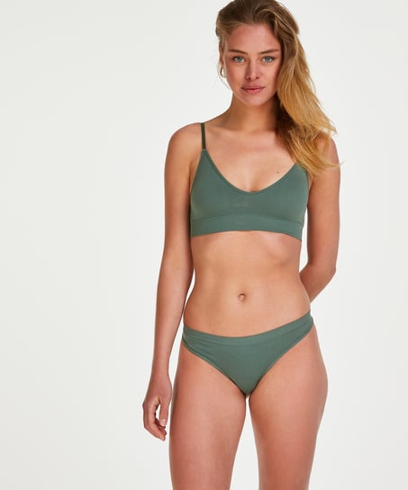 Bralette sin costuras, Verde