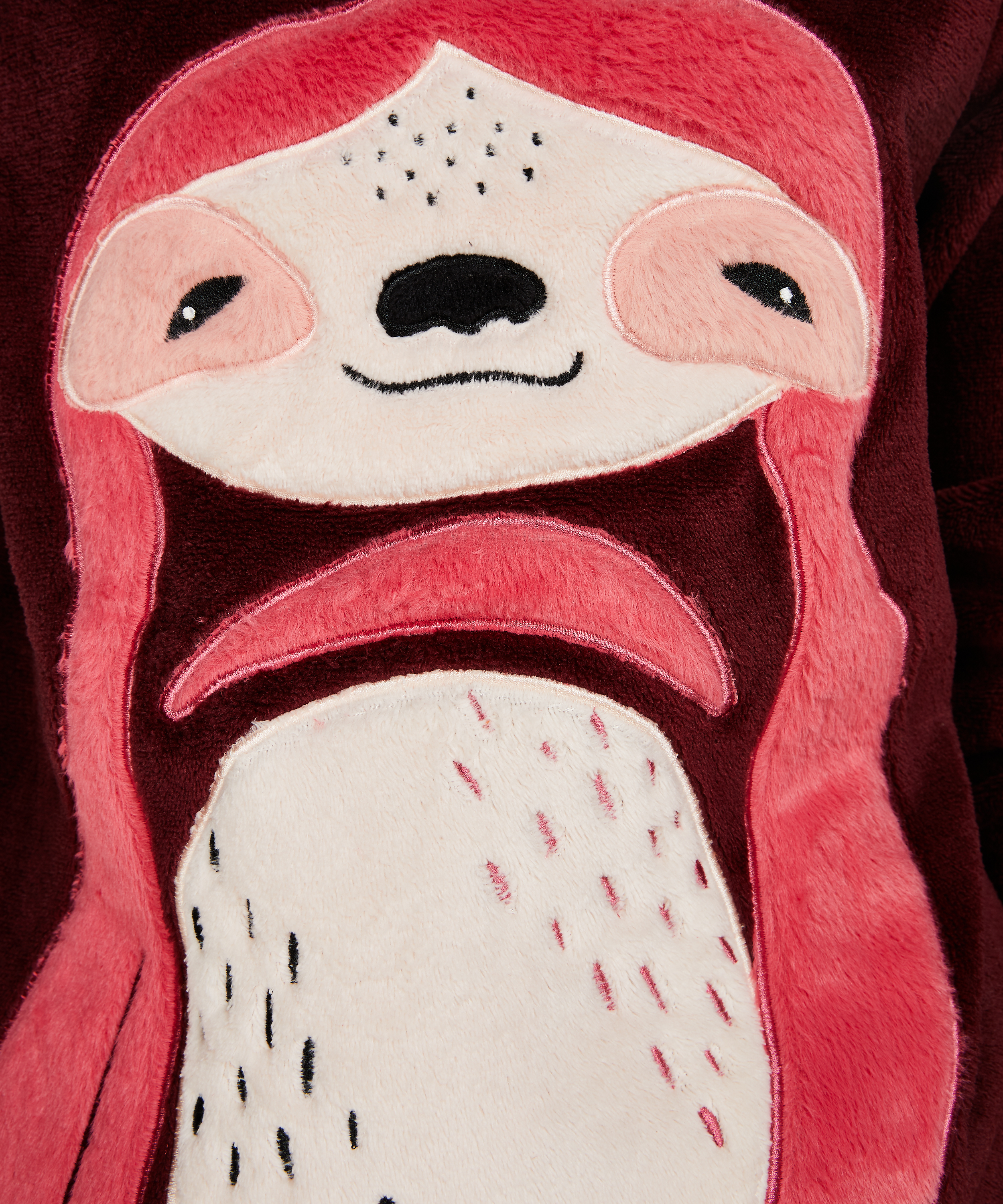 Sudadera polar larga, Rojo, main