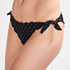 Pantaloncito de bikini atrevido Scallop Goddess, Negro