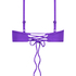 Crop top de bikini Eclipse, Morado