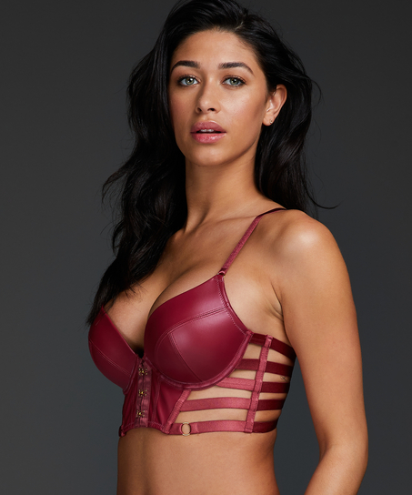 Sujetador push-up de aros preformado Vicky, Rojo