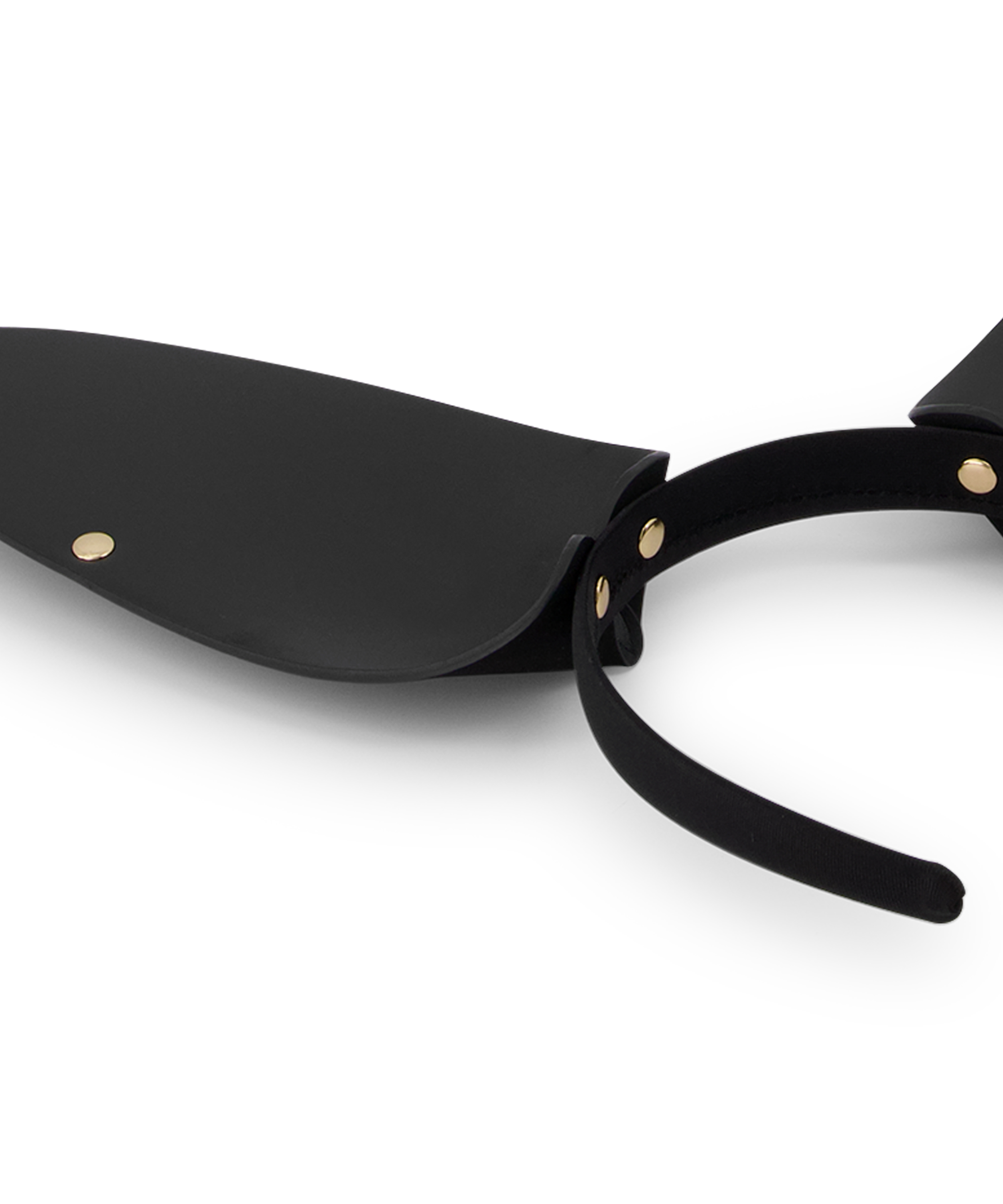 Diadema de piel sint&eacute;tica Bunny, Negro, main