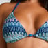 Top de bikini de tri&aacute;ngulo Cali, Azul