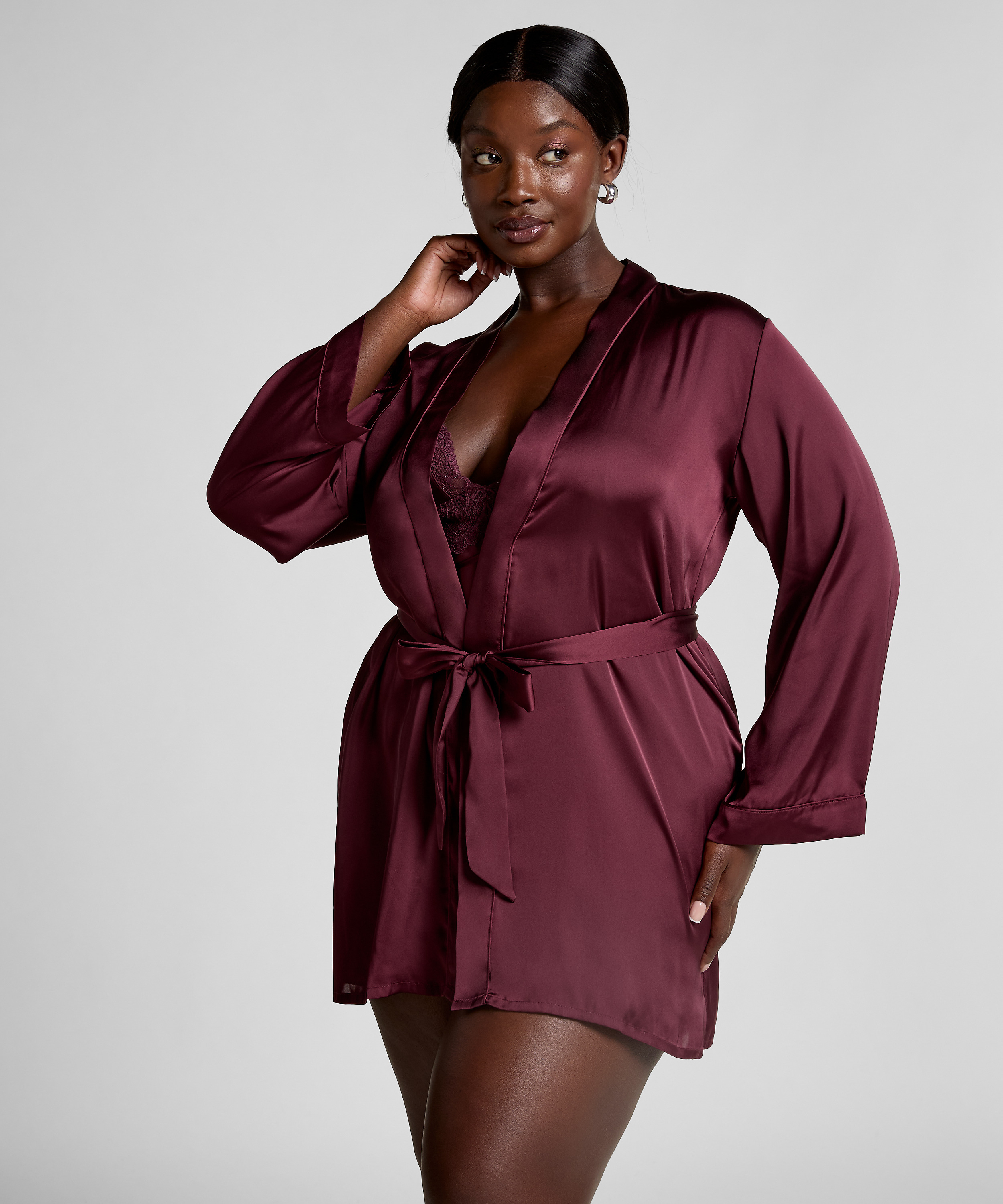 Kimono Satin, Rojo, main