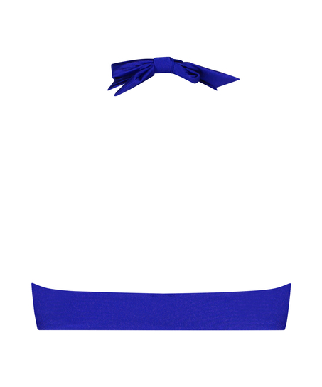 Crop top de bikini Bari, Azul